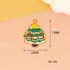 Cross Border Natal DIY Jóias Acessórios Liga Gota Óleo Papai Noel Sino Ornamento Pingente Colar Pingente