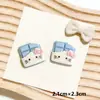 Acessórios de Resina DIY Gatinhos com Tema de Comida, Enfeites, Acessórios de Cabelo, Capas de Celular, Fivelas de Sapato, Chaveiros, Ímãs de Geladeira Venda por Atacado