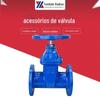 Válvula de gaveta de vedação macia atacado moinho de bolas tubo de ferro fundido válvula de gaveta flange de tubulação de água fabricantes de válvulas de cabelo liso