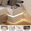 Mesita de noche ultradelgada, inteligente, sin instalación, para uso en dormitorio, mini, ligera, lujosa, pequeña, ahorra espacio, diseño simple, armario de almacenamiento para mesita de noche