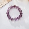 Pulsera 2026 Jiuzi Li Huo Yun para Mujer, Diseño de Fantasma Morado Amatista, Colección de Pulseras DIY de Piedras Naturales al por Mayor