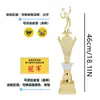 Trophy Dorado Creativo de Hombre para Tenis Bádminton DIY Logo Personalizado Nombre del Evento Premio Trofeo de Plástico Conmemorativo