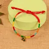Festival del Bote del Dragón pulsera de cuerda colorida tejida a mano ajustable variedad de dibujos animados universal para niños y adultos cuerda de mano roja