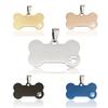 Colgante Venta al por Mayor Hueco Pata de Perro Forma de Hueso Transfronterizo Acero Inoxidable Placa de Mascota Colgante Logotipo de Mascota Grabado Placa de Perro