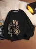 Design de Atmosfera Desenho Animado Redutor de Idade Sweatshirt Vermelho de Ano Novo para Homens e Mulheres Outono e Inverno Novo Animal Year Sweatshirt Casal Roupas da Moda