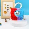 Bolso Bandolera Vanguardia para Hombro Niños Bandolera Bolso de Mano Perla Burbuja Bolso Bandolera de Silicona para Hombro Bolso Gelatina