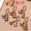 Chaveiro Pingente Cavalo de Balanço Arco-Íris Yiming Xianyuan Acessórios de Colar Cavalo de Balanço de Madeira Cavalo do Zodíaco Jacarandá Corrente para Celular