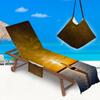 Nueva Funda de Microfibra para Silla de Playa Reclinable Toalla de Playa Bolsa Toalla de Playa Impresión Digital 3D Serie Paisaje Funda para Reclinable