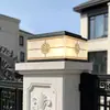 Luminárias Solares de Poste Luzes Solares para Pilares de Portão de Villa Luzes Solares para Pilares de Muro de Pátio Externo Luzes Solares para Pilares de Cerca de Pátio