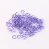 Llaveros con Anillas Abiertas Pintadas de Colores, Broches para Llaveros, Cadenas con Colas de Cuentas, Accesorios para Joyería DIY, Broches de Anilla de Acero Metálico, Venta al por Mayor