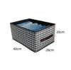 Caja de Almacenamiento de Ropa con Estampado de Pata de Gallo Cajón Plegable Caja de Almacenamiento para Armario Pantalones Cesta de Almacenamiento Doméstico Artefacto de Almacenamiento