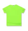 Camiseta de manga corta con cuello redondo de secado rápido para niños, camiseta de jardín de infantes, camiseta publicitaria, ropa de clase, impresión de logotipos y patrones.