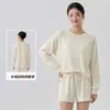 Conjunto de Yoga Modal Feminino Emagrecedor Amigo da Pele Respirável Conjunto de Quatro Peças Roupa Esportiva para Pilates Treinamento Corrida