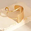 Pulseras Geométricas Irregulares de Estilo Metálico Transfronterizo Europeo y Americano Pulseras de Diseño Personalizado de Nicho Pulseras de Moda y Versátiles para Mujer