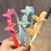 Tiara de Cabelo Colorida e Fresca com Margaridas e Borboletas para Crianças, Presilha de Cabelo para Meninas com Dentes, Tiara Antiderrapante