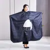 Delantal de Tafetán de Poliéster Shifa para Peluquería Chal de Peluquería Suministros de Peluquería Delantal Transparente Visible para Cortar el Cabello Delantal para Permanente y Teñido