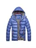 Chaqueta Ligera de Algodón con Capucha para Hombre, Casual Otoño e Invierno, Lista para Usar, Color Sólido, Cuello Desmontable, Bolsillo con Cremallera Engrosado, Ajustada para Jóvenes