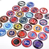 Yaxiu Nuevo Emblema de Equipo Insignia Redonda Parche de Tela Parche de Emblema de Equipo de Béisbol Decoración de Ropa Bolsa Calcomanía