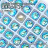 10mm Ninho de Pássaro Corte Quadrado Gordura Manicure Ponta Especial Formato Diamante Super Brilho Grande Diamante Quadrado Gordura Manicure Joia Unha Usável Atacado