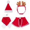 Chapéus, adereços de cabeça, cachecóis de Natal, capas, mantos de fantasia para cães e gatos de estimação transfronteiriços, roupas de Natal para animais de estimação