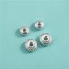 Plata Esterlina S925 Plata Lisa Cuentas Linterna Rayadas Cuentas Sandía DIY Hecho a Mano Cuerda Cristal Perla Pulsera Espaciador Cuentas Accesorios