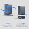 Dock de expansión tipo C puerto de red gigabit estación de acoplamiento vertical para computadora de escritorio adaptador divisor USB multi-interfaz