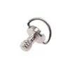 Tornillo de hierro C-ring de 1/4 de pulgada para cámara SLR, tornillo de mano, tornillo de liberación rápida, gancho delgado de diente corto