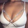Comércio exterior transfronteiriço europeu e americano moda jóias sexy novo strass garra cadeia biquíni peito cadeia corpo cadeia cadeia corpo cadeia