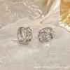 Moda de Comércio Exterior Novo Zircônia Marquise em Formato de C Joias Femininas Brincos de Coração Frescos e Doces Brincos Prontos para Venda no Atacado