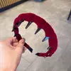 Nuevo Diadema de Terciopelo Colorido para Otoño Temprano Pasador para el Cabello para Mujer con Dientes Diadema Antideslizante Pasador Esponjoso para la Parte Alta del Cráneo Accesorios para el Cabello
