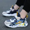 Zapatillas Deportivas Casuales Transpirables Antideslizantes de Suela Gruesa para Estudiantes de Primaria, Zapatos Medianos y Grandes para Niños, Zapatos de Malla para Niños Otoño e Invierno 2023