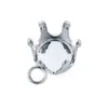 Colgante con Hebilla de Garra de Diamante Acero Inoxidable Accesorios para Joyería DIY Accesorios Incrustados con Diamante Brillante Materiales Hechos a Mano Colgante Dorado que Conserva el Color