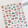 Pegatinas para Uñas de Atmósfera Navideña Color Crema Vintage Ts-3865 Infantil Dopamina Dibujos Animados Serie Navideña