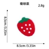 Parche Bordado de Toalla de Fruta de Dibujos Animados Parche Bordado de Cereza Fresa Estilo Lindo Decoración de Ropa Parche para Coser