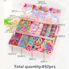 Popular set transfronterizo de accesorios para el cabello para niños, scrunchies en caja, ligas elásticas, pinzas para el cabello y accesorios para el cabello para niñas pequeñas