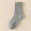Calcetines de Lana para Hombre Espesos Otoño e Invierno Calcetines de Rizo Hombres Forro Polar Calientes Alargados de Media Pierna Calcetines para el Piso para Personas Mayores