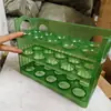 Caja de Almacenamiento de Huevos con Volteo Automático Estante de Almacenamiento de Huevos para Puerta Lateral de Refrigerador Bandeja de Huevos de Cocina Almacenamiento Huevos Transfronterizo