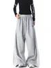 Pantalones de Chándal Retro Americanos con Bloques de Color a Rayas y Parches para Hombre y Mujer Otoño Deportivos Caída Casual Pantalones Sueltos de Pierna Ancha Longitud de Piso