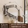 Estante para Toallas con Ventosa, Estante de Almacenamiento para Baño sin Taladro, Estante Plegable para Toallas de Baño Montado en la Pared del Baño y el Inodoro