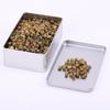 Cajas Rectangulares de Lata al por Mayor, Cajas de Lata para Galletas, Cajas de Lata para Pasteles, Cajas de Empaque para Repostería con Copos de Nieve, Cajas Grandes de Hojalata