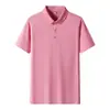 Camisas Polo de Alta Gama para Hombre y Mujer Verano 2026 Nuevo Estilo Sencillas y Versátiles Camisetas Casual de Negocios de Manga Corta de Seda de Hielo con Cuello
