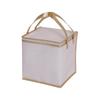 Bolsa Térmica para Pastel Portátil Mantiene el Frío No Tejida Bolsa de Empaque para Llevar Bolsa para Pastel con Cremallera Aislada de Papel de Aluminio