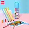 Deli 6953 Plumas de Acuarela Lavables 18 Colores para Dibujo Infantil y Garabateo Set de Plumas para Estudiantes Plumas de Acuarela