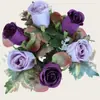 Velas de Folha de Bordo Rosa de Duas Cores, Guirlanda de Flores Artificiais, Atmosfera Romântica, Casamento, Decoração de Casa, Mesa de Natal, Enfeites de Quarto