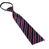 Corbata de Hombre 8cm Formal Nudo Hecho a Mano Sin Nudos Cremallera Camisa de Mujer Negocios Gama Alta Estampada Azul Oscuro Rojo Negro