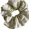 Estilo Coreano Qingti Doble Encaje Anillo para el Cabello Intestino Grueso para Mujer Sentido de Alta Calidad Bola en la Cabeza Cuerda para Atar el Cabello Estilo Perezoso Hermosa Cabeza