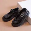 Zapatos Mary Jane para Niñas 2026 Otoño Nuevos Negros de Suela Gruesa Zapatos Individuales Zapatos de Princesa para Actuaciones Zapatos Pequeños de Cuero para Niños Primavera y Otoño