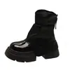 Botas Martin estilo casual para o dia a dia, novo modelo 2026, versátil com saias, sola grossa plataforma, aumenta a altura, emagrece, botas retrô