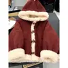 Ropa de Abrigo Enteriza de Piel de Cordero para Niños de Invierno 2025 Nueva Ropa de Abrigo Forrada de Forro Polar para Niños Grandes y Medianos Ropa de Abrigo de Invierno para Niñas