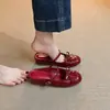 Novedad Verano 2025 Sandalias Mary Jane con Lazo y Pantuflas Francesas de Suela Gruesa con Plataforma para Mujer